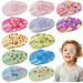 Panitay 60 Pieces Kids Girls Eye Patches Toddler Adhesive Eye Patch Bulk Cotton Eye Patch Fabric Breathable with Lazy Eye for Pediatric Amblyopia 12 Styles Regular Size