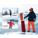 VELAZZIO Eco-Friendly Ski Gloves | DuPont Sorona, Waterproof, Breathable, Touchscreen | Gray/Red - Medium - Buy Online on GoSupps.com
