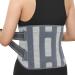 ABYON Back Braces for Lower Back Pain Air Mesh Adjustable Lower Back Support Belt for Women Men Herniated Disc Sciatica Scoliosis Bending Standing Heavy Lifting (Size M: 34.2''-43.3'') M Grey-white