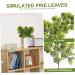 Alipis 5pcs Simulated Pine Leaves Boutique Accessories Plastic Dark Green Medium - Buy Online on GoSupps.com