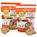 Low Carb Melba Toast 2-Pack By Carb-o-licious , Sugar Free Keto Snack- 1 Net Carb Per Serving- Kosher Friendly Crunchy Healthy Bites- Variety 2-Pack 1 Plain, 1 Onion & Garlic 4oz Each