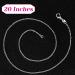 36 Pack Silver Plated Necklace Chains for Jewelry Making - 1.2mm, 20 Inches - Buy Online on GoSupps.com