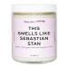 Cool Girl Candles | This Smells Like Sebastian Stan Scented Candle | All Natural Coconut Soy Wax | The Best Strong Scented Candles for Home Fragrance | Clean Burning | Funny Gifts | 8.5 fl oz