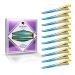 Vellen Hair Clips 10 Pack for Sectioning and Styling Hair Clip for professional styling Metall Hair Clips with unique design (Yellow/Aqua Ombre)