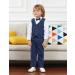 Mint Green Baby Boys Wedding Suit 3pcs Herringbone Tweed Outfit Set | 2-3 Years Blue - Buy Online on GoSupps.com