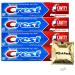 Fluoride Cavity Protection Toothpaste 8.2 Ounce Regular Paste Bulk Toothpaste Prevents Cavities Before They Start with Nosh Pack Candy Packet Mints (4 Pack) 8.2 Ounce (Pack of 4)