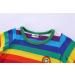 Mud Kingdom Little Boys Green Rainbow Stripe T-Shirt | 12-18 Months | Long Sleeve - Buy Online on GoSupps.com