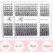Riya Lash Clusters DIY 10D-20D Eyelash Extensions - 240pcs D Curl Volume Wispy Individual Lashes for DIY at Home - (10D-20D 0.07D 9-15Mixed) - Buy Online on GoSupps.com