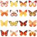 DEEKA 16 PCS Small Handmade Butterfly Hair Clips - Realistic Colorful 90s Barrettes for Women and Girls - Yellow & Orange - Buy Online on GoSupps.com