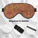 SSIMOO Double-Sided Feather Print Eye Mask | Soft Light Blocking Eye Mask for Enhanced Sleep Quality | International Shipping Available - Buy Online on GoSupps.com