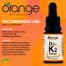 Orange Naturals - Vitamin D3+K2 Drops 250IU - Natural Orange Flavour MCT 15ml - Support Bone Teeth Health Reduce Osteoporosis Maintain Muscle Enhanced Absorption & Prevent D Deficiency Cholecalciferol 15 ml (Pack of 1) - Buy Online on GoSupps.com