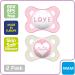 MAM Original Baby Pacifier | Nipple Shape for Healthy Oral Development | Sterilizer Case | Girl Attitude 0-6 (Pack of 2) - Buy Online on GoSupps.com