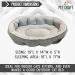 Pet Craft Supply Self-Warming Cat Bed for Indoor Cats - Machine Washable, Ultra Soft, Refillable Catnip Pouch - Grey - Buy Online on GoSupps.com