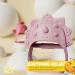 Baby Teether Pack of 2 Wearable Pacifier Teether Toy - Little Chick Mini Dino - Rose Pink and Turkish Pink - Buy Online on GoSupps.com