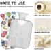 Naanle Vintage Donut Hot Water Bottle | 2L Transparent Large Bed Warmer for Pain Relief & Heat Therapy - Buy Online on GoSupps.com