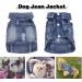 Blue Denim Dog Jean Jacket - Funny & Cool Puppy Vest Shirt for Small Medium Dogs (XS) - Buy Online on GoSupps.com