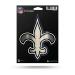 Rico Industries NFL Unisex-Adult Die Cut Metallic Sticker New Orleans Saints One Size Team Color