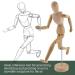 US Art Supply 12 Female Drawing Manikin with Flexible Body and Base - Ideal for Human Figure Sketching - Buy Online on GoSupps.com