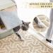 JanYoo Cat Litter Box Mat Kitty Premium PVC Pad Durable Trapping Rug Phthalate Free Urine-Resistant Scatter Control 90 x 60 CM Beige - Buy Online on GoSupps.com