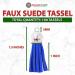 Mandala Crafts Blue Faux Leather Suede Tassel with Loop for Keychains, Jewelry Making, Bookmarks, Gifts, Pillows - 1.5 Inches, 100 PCs - Buy Online on GoSupps.com