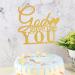 God Gave Me You Cake Topper - Wedding Engagement Marriage Bridal Shower Party Cake Decorations Wedding Anniversary Gold Cake Topper - Buy Online on GoSupps.com