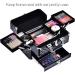 Joligrace Professional Travel Makeup Train Case with Drawer - Black - Buy Online on GoSupps.com