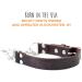 Mighty Paw Leather Martingale Dog Collar | Premium No Pull Training Collar for Dogs - Stainless Steel Chain Cinch - Large, Medium, Small - Brown - Buy Online on GoSupps.com