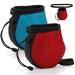 ZENFUN 2 Pack Climbing Chalk Bags Bouldering Chalk Bag with Adjustable Belt and Zippered Pockets Drawstring Rock Climbing Bag Bucket for Climbing Weightlifting and Gymnastic(Red Bule)