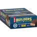 CLIF BUILDERS + Caffeine Protein Bars - Chocolate Chip Cookie Dough Flavor - 20g Plant Based Protein - Gluten Free - Non-GMO - Low Glycemic - No Artificial Sweeteners - 2.4 oz. (12 Pack) Chocolate Chip Cookie Dough 1 Count  - Buy Online on GoSupps.com