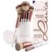 Shop Luvia Makeup Brush Set & Extra Soft Beauty Blender - Prime Vegan Coffee Matt Bundle Timeless Black Cosmetics Sponges - Buy Online on GoSupps.com