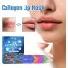 Collagen Lip Mask Pink Moisturizing Lip Patch Natural Collagen Lip Mask Overnight Anti-Aging And Anti-Chapped Reduce Lip Lines Under Lip Patches - Upgrade Lip Gel Pads (8pcs Blue) 8pcs Blue - Buy Online on GoSupps.com