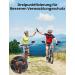 Coic Extra Large Bike Mirror - Impact-Resistant Real Glass for eBike Handlebars | Foldable Left Return Mirror - Buy Online on GoSupps.com