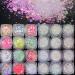 LoveOurHome 24 Box Iridescent Aurora Glitters Powder Pigment Nail Decorations Hexagon Chunky Flakes Sequins Accessories for Resin Epoxy Crafts Festival Makeup Body Acrylic Nails Design Iridescent Acrylic Glitter