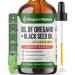 Oil of Oregano with Black Seed Oil Liquid Drops Wild Oregano (90% Carvacrol) and Black Cumin Seed Oil Vegan GMO-Free & High-Potency Supports Immunity Gut Health and Wellness (Unflavored 30mL)