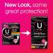 U by Kotex Barely There Thin & Flexible Liners Regular 50 ct - Shop Now - Buy Online on GoSupps.com