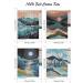 LWZAYS Moon Counted Cross Stitch Kit - 4 Pack Mountains Needlepoint Embroidery Kit for Beginners Home Decor - Buy Online on GoSupps.com