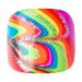 KISS imPRESS Sugarpop Square Press-On Pedicure Nail Kit | Glittery Multicolored Toenails + Prep Pad, Nail File, Cuticle Stick, 24 Nails - Buy Online on GoSupps.com