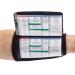WristCoaches Football Play Wristbands - Youth Quarterback Gear - Wristband Playbook - Softball Wristbands for Signs Black