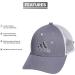 adidas Men's Structured Mesh Snapback - Grey/White | One Size - Buy Online on GoSupps.com