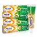 Super Poli-Grip Power Max Power Hold + Fresh Denture Cream, Premium Peppermint - 2.2 oz x 4