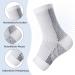 Buy Ortho Compression Socks for Men & Women - 3 Pairs (L-XL) - Ankle Support & Sports - Black & White - International Shipping - Buy Online on GoSupps.com