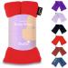 Zhu-Zhu Lavender Body Wrap - Microwavable Wheat Bag - Microwave Heat Pad Soothing Hot Pack - Red Fleece