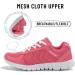 DUOYANGJIASHA Women's Athletic Sneakers Lace Up Comfort Sports Shoes 8.5 Rose Red - Buy Online on GoSupps.com