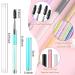 10-Piece Crystal Handle Eyelash & Eyebrow Brush Set with Cap | Portable Mascara Wands for Extensions & Makeup Application - Buy Online on GoSupps.com