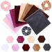 12 Pieces Velvet Hair Scrunchies Making Kit - 12 Colors with Elastic Hair Bands for DIY Hair Accessories - Great for Women and Girls - Buy Online on GoSupps.com