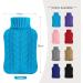 Samply 2L Hot Water Bottle with Knitted Cover - Hot/Cold Compress for Pain Relief - Cobalt Blue/Sapphire Blue - Buy Online on GoSupps.com