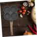 PRETYZOOM 1pc Hamburger Pancake Pan Mini Pan Pancake Maker Pan Kitchen Accessory 4 Hole Omelette Pan Egg Pan for Gas Stove Omelette Frying Pan Medical Stone Fried Eggs Egg Plate - Buy Online on GoSupps.com