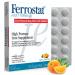Ferrostat 65mg Chewable Iron Supplement with Vitamin C for Bariatric Patients 30-Day Supply of Bariatric Multivitamin with Iron  Non-Constipating Gentle Vegan Iron Supplements - Orange