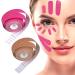 2 Rolls Facial Eye Neck Tape Patches for Double Chin Strips V-shaped Facial Breathable Stickers with Elasticity Suitable for Face eye and neck double chin strips - 2.5CM*500CM