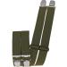 Harrys-Collection Men's Suspenders 4 Extra Strong Clips Plain One Size Khaki